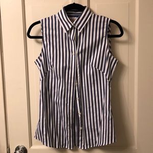 Banana republic sleeveless button up